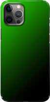 Apple iPhone 12 / Pro - Hard Case - Deluxe - Fully Printed - Zwart Groen