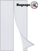 BUGZAPS ® delux - vliegengordijn deur magnetisch-100x210 – wit - Hor gordijnen - Hordeuren - Deurgordijn