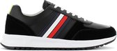 Tommy Hilfiger Modern Corporate - Heren Leer Sneakers Sport Casual Schoenen Zwart FM0FM02662-BDS - Maat EU 43 UK 9