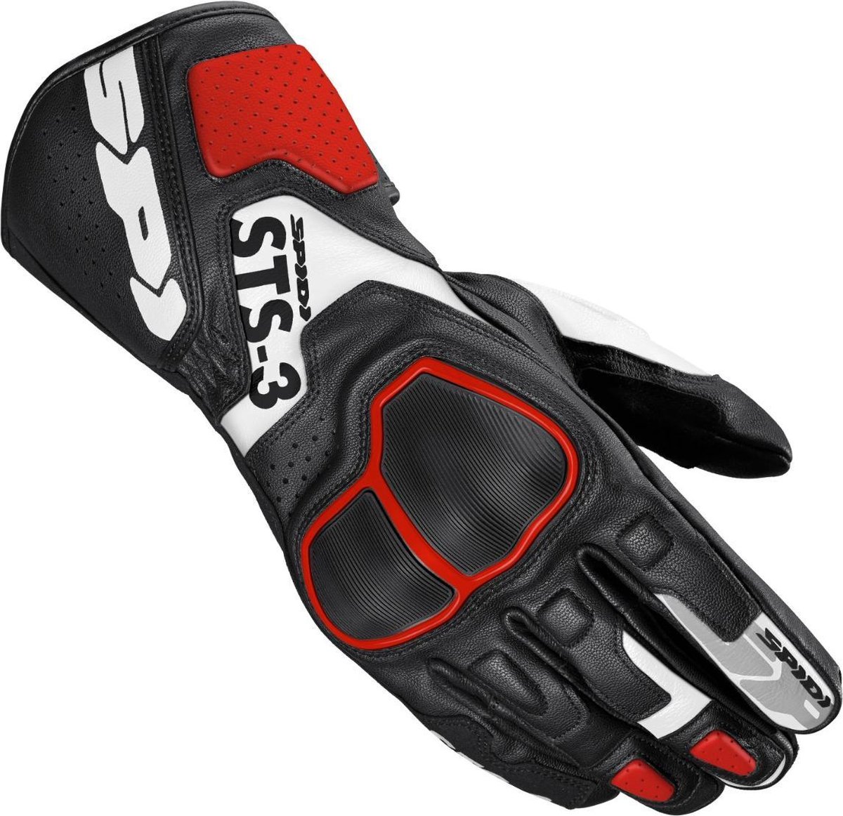 Spidi Sts-3 Red Motorcycle Gloves L - Maat L - Handschoen