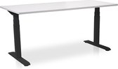 Zit-sta bureau elektrisch verstelbaar - MRC PRO NEN-EN 527 | 160 x 80 cm | frame zwart - blad wit - met kabelmanagement | memory functie met USB | 150kg draagvermogen