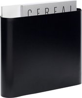 dok niezen open haard HÜBSCH INTERIOR - Zwart tijdschriftenrek van metaal met houten haakjes -  30x6xh25cm | bol.com