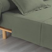 Livetti | Single Laken | Single Flat Bedsheet | 180x290 cm | %100 Katoen | 78 Threads | Khaki