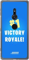 6F hoesje - geschikt voor Sony Xperia XZ2 - Transparant TPU Case - Battle Royale - Victory Royale #ffffff