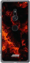 6F hoesje - geschikt voor Sony Xperia XZ2 -  Transparant TPU Case - Hot Hot Hot #ffffff