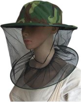 WiseGoods Luxe Anti Muggen Hoed - Hoofdklamboe - Muggenhoed - Kamperen - Camouflage - Muggennet - Bescherming Zon & Insecten