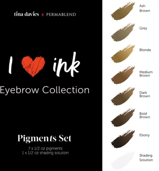 I Love Ink Perma Blend Tina Davies' I Love Ink Eyebrow Collectie | Complete Set ...