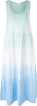 s.Oliver Dames Jurk Maxi - Mouwloos - Turquoise - Jurken voor vrouwen - Maat S (36)