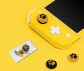 Holy grips - Nintendo switch thumb grips - switch lite - Cat paw - Licht Bruin Geel mix