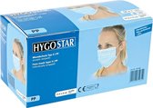 Per stuk apart verpakt! Hygostar gecertificeerd chirurgisch mondmasker (medisch Type II) mondkapje 3-laags blauw 50 stuks met oorelastiek
