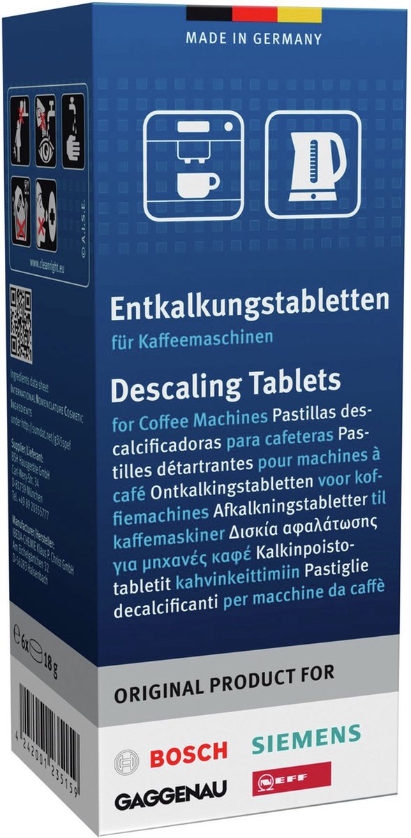 Bosch - Ontkalkingstabletten - 6 stuks
