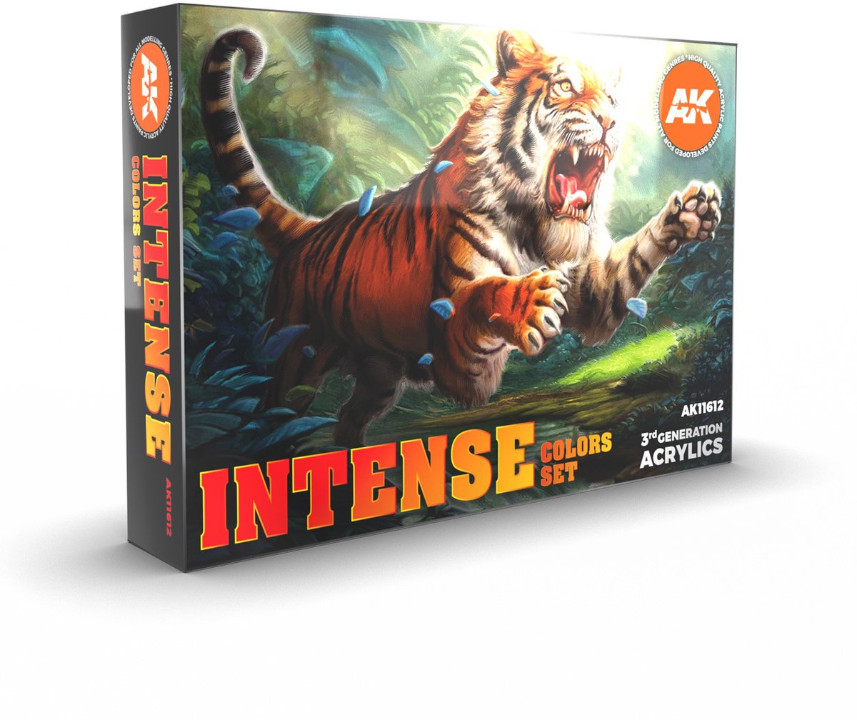 AK Interactive Intense Colors Set - 6 acrylverf kleuren 17ml - AK11612