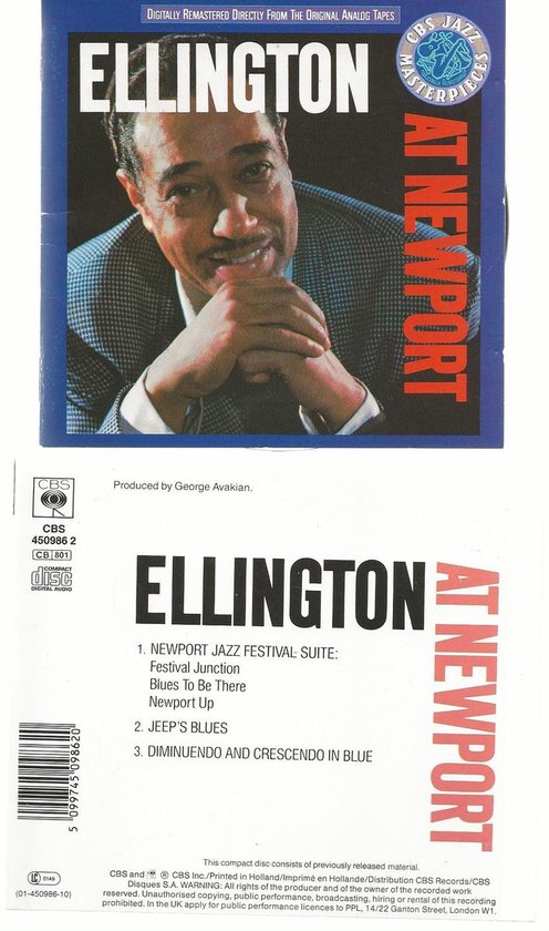 5099745098620 - Ellington at Newport, Ellington Duke, Good Import