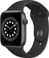 Zwart bandje geschikt voor Apple Watch bandje voor 42/44mm model in maat S-M