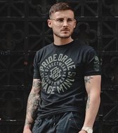 PRiDEorDiE T-shirt SAVAGE MINDS Zwart maat XXL