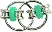 Fidget sleutelhanger – Friemel speelgoed – Anti stress – Stress ringen – Friemel Ring – Keychain - groen
