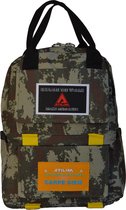 ATILIM Sports Unisex Backpack- Green Camo- School Tas- School Bag- Travel bag- Water resistant- 25 liter