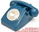 GPO 746 Retro vaste telefoon - met draaischijf - toonkiezend - azuur