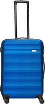 Packenger 3-delige kofferset - Timber - Trolley Set - harde cover - M, L & XL - 4 rubberen rollers (360°) - combinatie slot - blauw
