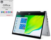 Acer Spin 3 - 14 inch - AMD Ryzen 3 - Touchscreen - 8GB RAM - 512GB SSD - Zwart/Zilver - Windows 10 Home - incl. Office Professional! (verloopt niet, geen abonnement)