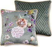Descanso Sierkussen - Kussentje - 48x48cm - Polyester - Parma Olijfgroen