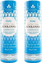 Ben & Anna Natuurlijke Soda Deodorant - Pure - 2 pak