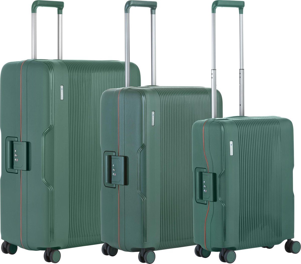 CarryOn Skyhopper 2 delige Kofferset Hard - Harde handbagage met grote koffer en TSA-slot - Trolleyset 2-delig (Blauw, XL