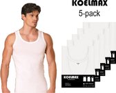 Koelmax - Heren onderhemd - Wit - 5 Pack - Maat L