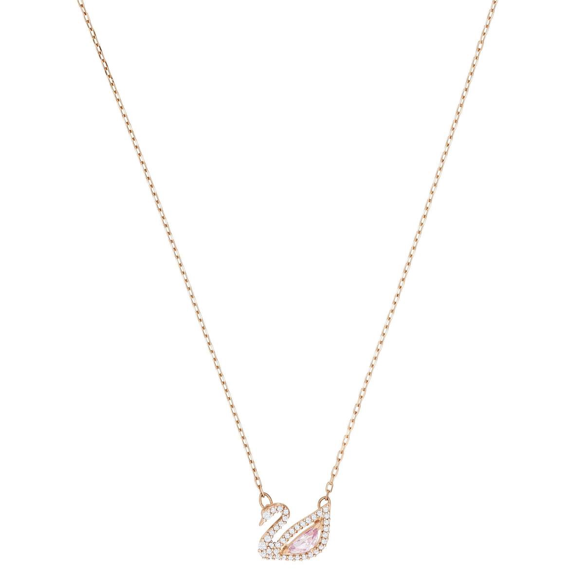 Swarovski 5469989 - Dazzling Swan Necklace - Rosékleur - Ketting | bol.com