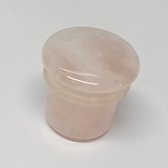 Rose Quartz Plug Single Flared  - 12 MM