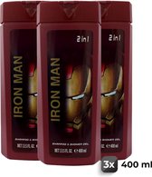 Iron Man Shampoo & Douchegel - Voordeelverpakking 3 Stuks