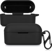 kwmobile Hoes voor Panasonic RZ-S30W - Siliconen cover voor oordopjes in zwart