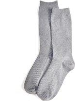 Fliex - sokken - grijs - katoen - dames one size