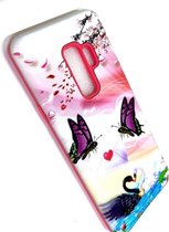 Samsung Galaxy S9 Plus 3D print vlinder back cover TPU beschermend telefoon hoesje