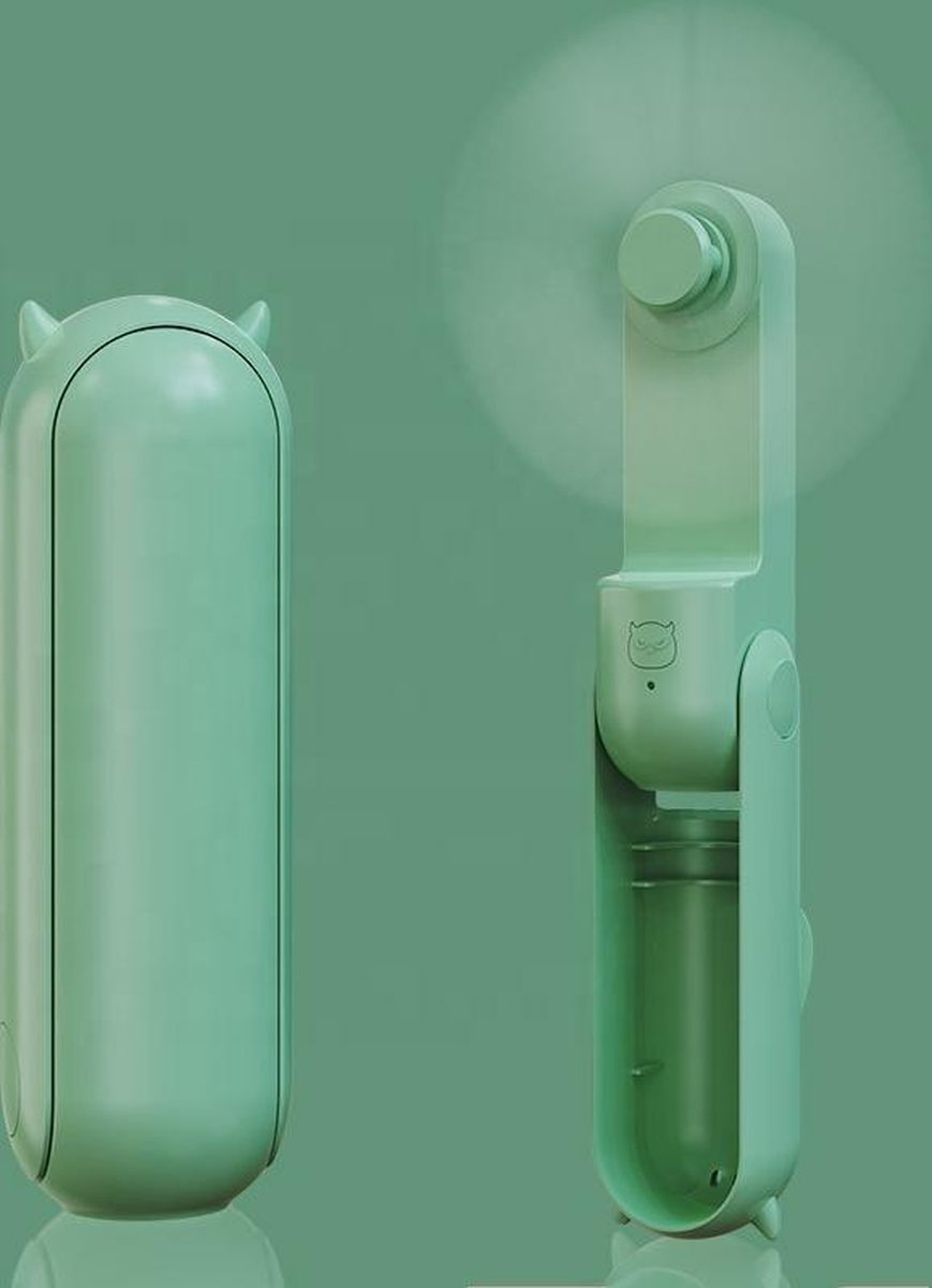 Hand ventilator met Powerbank Groen