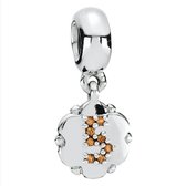 Pandora - Cijfer 5 - Zilver - Bruine zirkonium