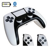 PREMIUM - PS4 / PC Controller -- Draadloos -- Wit -- PlayStation 5 Design