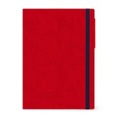 LEGAMI BUREAU AGENDA 2022 - Week op 2 bladzijden - 20x26cm - red