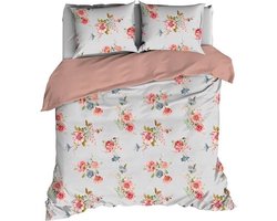 Satin d'Or Eileen - Dekbedovertrek - Tweepersoons - 200x200/220 cm - Silvercloud