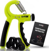 U-Fit One  Green Handtrainer met Vingertrainer - Handknijper set - Knijphalter - Onderarm trainer - Vinger - Fitness