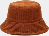 Festival hoed - Bucket hat - corduroy - bruin