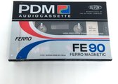 Audio Cassettebandje PDM Ferro FE-90 Type I / jaar 1987-89 /  Uiterst geschikt voor alle opnamedoeleinden / Sealed Blanco Cassettebandje / Cassettedeck / Walkman / PDM cassetteband