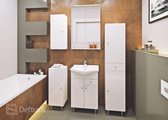 Maxima House - KASPER - Badkamer set 5-delig - Hoogglans Wit - Inclusief Wastafel & Spiegel - 10 opbergruimtes - Skandinavisch