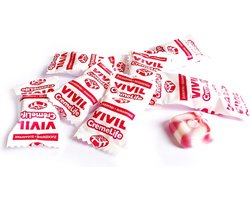 Vivil Suikervrij Snoep Aardbei - 1kg - Hard - Rood