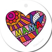 Tallies Cards - kadokaartjes  - bloemenkaartjes - Mama - Popart - set van 5 kaarten - moederdag - mama - moeder - 100% Duurzaam