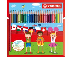 foto van STABILO Color - Kleurpotlood - Intense Kleuren En Makkelijke Kleurafgifte - Etui Met 30 Kleuren
