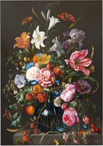 Vaas met bloemen, Jan Davidsz. de Heem - Foto op Forex - 30 x 40 cm