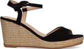 Unisa Lagata Sandalen - Met Sleehak - Dames - Zwart - Maat 36