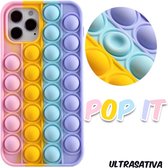 Ultrasativa® Apple iPhone 12 Pro Max Pop It Hoesje - Clear Spring