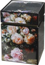Goebel - Jean Baptiste Robie | Theedoos Stilleven met rozen | Metaal - 11cm - bewaardoos - Artis Orbis